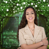 Aperturee - Green Forest Light Door Spring Photoshoot Backdrop